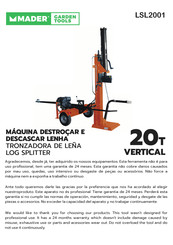 MADER LSL2001 Manual De Instrucciones