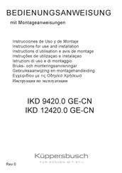 Kuppersbusch IKD 9420.0 GE-CN Instrucciones De Uso Y De Montaje