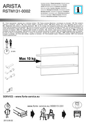 Forte ARISTA RSTM131-0002 Instrucción De Montaje