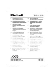 EINHELL TP-CD 18 Li-i BL Manual De Instrucciones Original