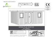 Gartenpro NORDIC PLUS 15 ED-FLD G9060318 Instrucciones De Montaje