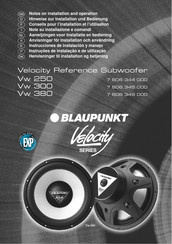 Blaupunkt Velocity Vw 380 Manual De Instrucciones