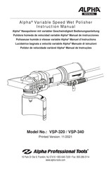 Alpha Professional Tools VSP-320 Manual De Instrucciones