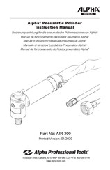 Alpha Professional Tools AIR-300 Manual De Funcionamiento