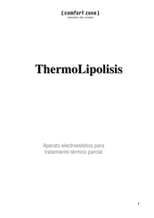 Comfort Zone ThermoLipolisis Manual Del Usuario