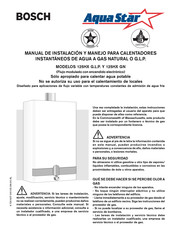 Bosch AquaStar 125HX GN Manual De Instalación Y Manejo