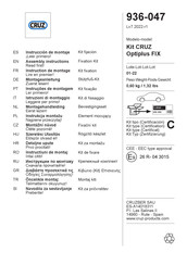 CRUZ Optiplus FIX Instrucciones De Montaje