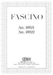 Gessi FASCINO 48821 Manual Del Usuario