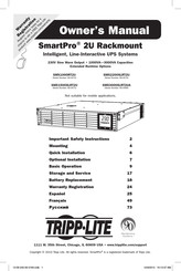 Tripp-Lite SmartPro SMX1500XLRT2U Manual Del Propietário
