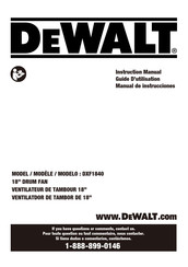 DeWalt DXF1840 Manual De Instrucciones