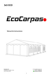 EcoCarpas 3x5 ECO Manual De Instrucciones