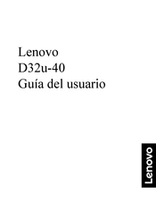 Lenovo D32u-40 Guia Del Usuario