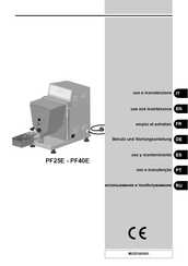 Fimar PF25E Uso Y Mantenimiento