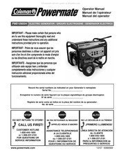 Coleman Powermate PM0106004 Manual Del Operador