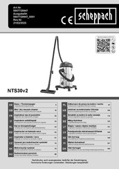 Scheppach NTS30v2 Traduccion Del Manual De Instrucciones Originale