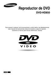 Samsung DVD-HD850 Manual