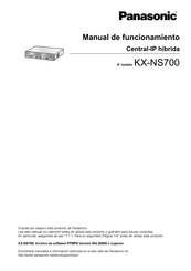 Panasonic KX-NS700 Manual De Funcionamiento