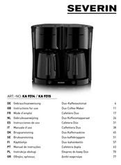 SEVERIN KA 9315 Instrucciones De Uso