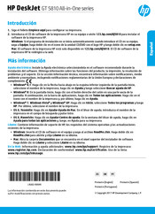 HP DESKJET GT 5810 Manual De Instrucciones