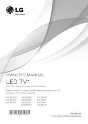LG 32LB550D Manual Del Usuario