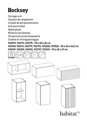 Habitat Bocksey Instrucciones De Montaje