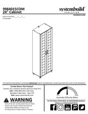 Systembuild Evolution 9984015COM Instrucciones De Montaje