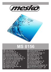 Mesko MS 8156 Manual De Uso