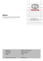 Westfalia PZ401-X0558-00 Instrucciones De Instalación