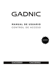 Gadnic CACCE001 Manual De Usuario