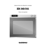 Gaggenau EB 240 Instrucciones De Utilización Y Montaje