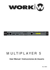 Work Pro W MULTIPLAYER 5 Manual De Instrucciones