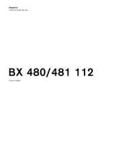 Gaggenau BX 480/481 112 Instrucciones De Uso