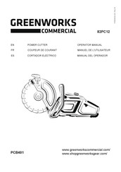 GreenWorks Commercial 82PC12 Manual Del Operador