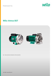 Wilo Wilo-Atmos BST Instrucciones De Instalación Y Funcionamiento