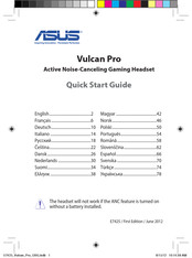 Asus ROG Vulcan Pro Guia De Inicio Rapido