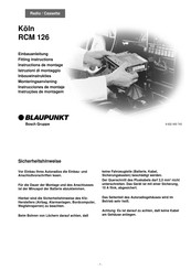 Blaupunkt RCM 126 Instrucciones De Montaje