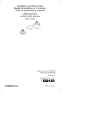 Kohler K-16070 Guía De Instalación Y Cuidado