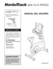 NordicTrack GX 4.4 PRO Manual Del Usuario