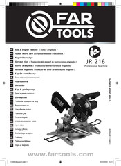 Far Tools JR 216 Traduccion Del Manual De Instrucciones Originales