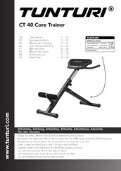 Tunturi CT 40 Core Trainer Manual Del Usuario