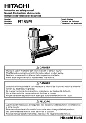 Hitachi NT 65M Instrucciones Y Manual De Seguridad