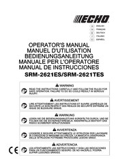 Echo SRM-2621TES Manual De Instrucciones