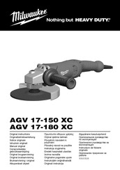 Milwaukee AGV 17-180 XC Manual Original
