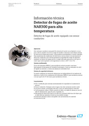 Endress+Hauser NAR300 Información Técnica