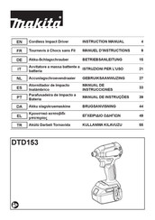 Makita DTD153Z Manual De Instrucciones