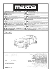 Mazda KL3B-V3-921 Instrucciones De Montaje