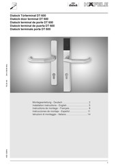 hafele Dialock DT 600 Instrucciones De Montaje