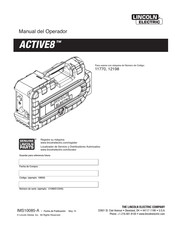 Lincoln Electric ACTIV8 Manual Del Operador