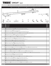 Thule CIRCUIT 526XT Instrucciones De Montaje