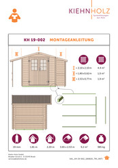 Kiehn-Holz KH 19-002 Instrucciones De Montaje